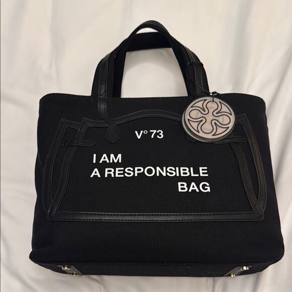 V73 Venezia Handbags - V73 Black Tote Bag